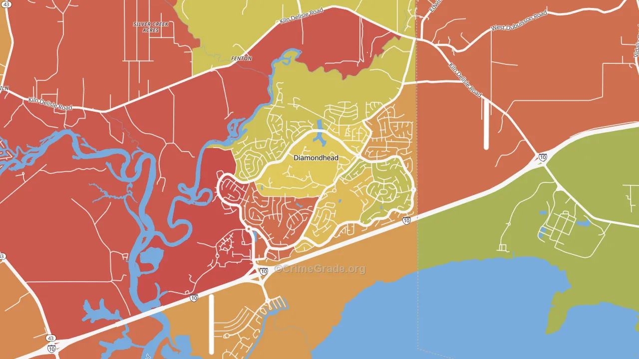 39525, MS Map of Drug-Related Crime Rates