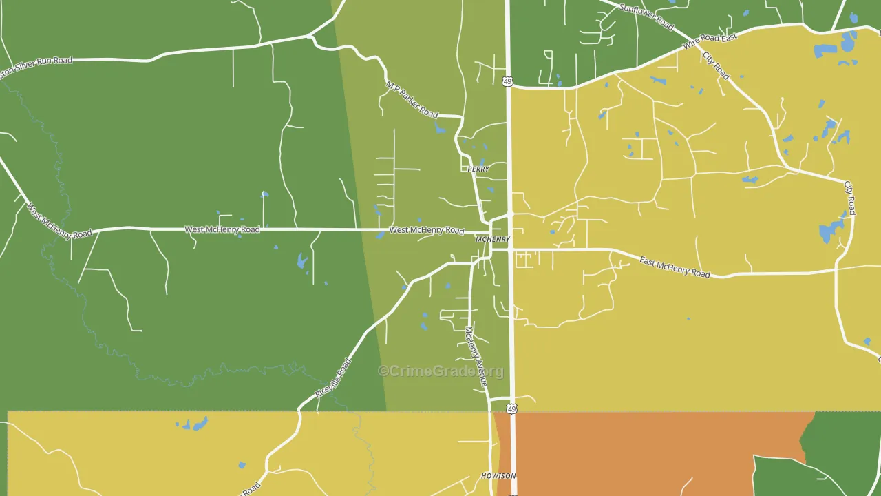 39561, MS Map of Drug-Related Crime Rates