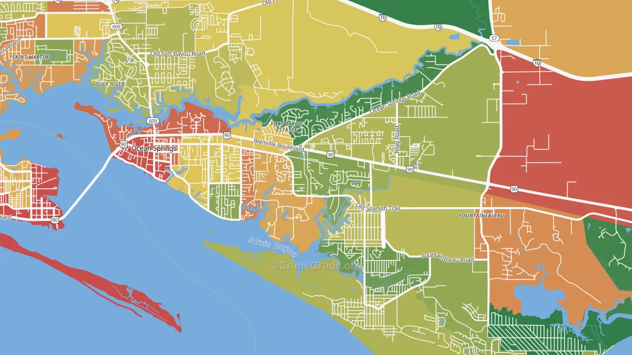39564, MS Map of Drug-Related Crime Rates