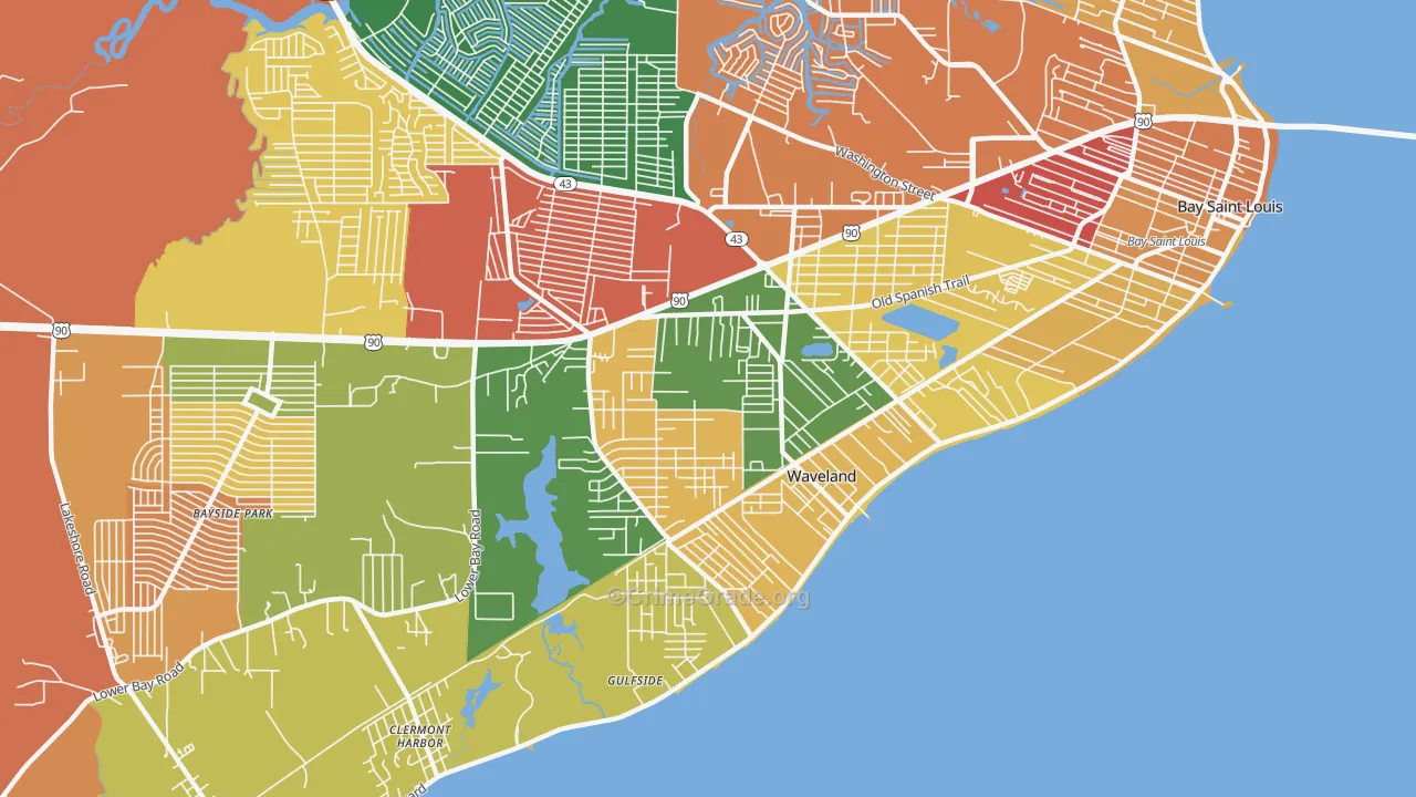 39576, MS Map of Drug-Related Crime Rates