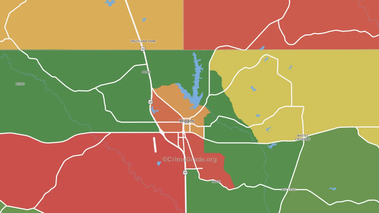 39577, MS Map of Drug-Related Crime Rates