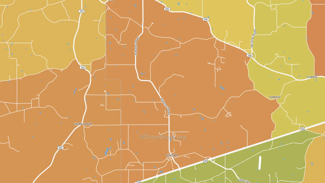39643, MS Map of Drug-Related Crime Rates