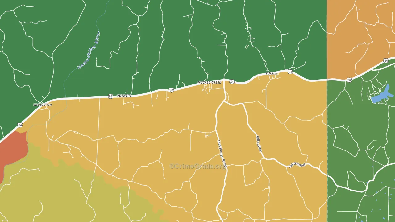 39647, MS Map of Drug-Related Crime Rates