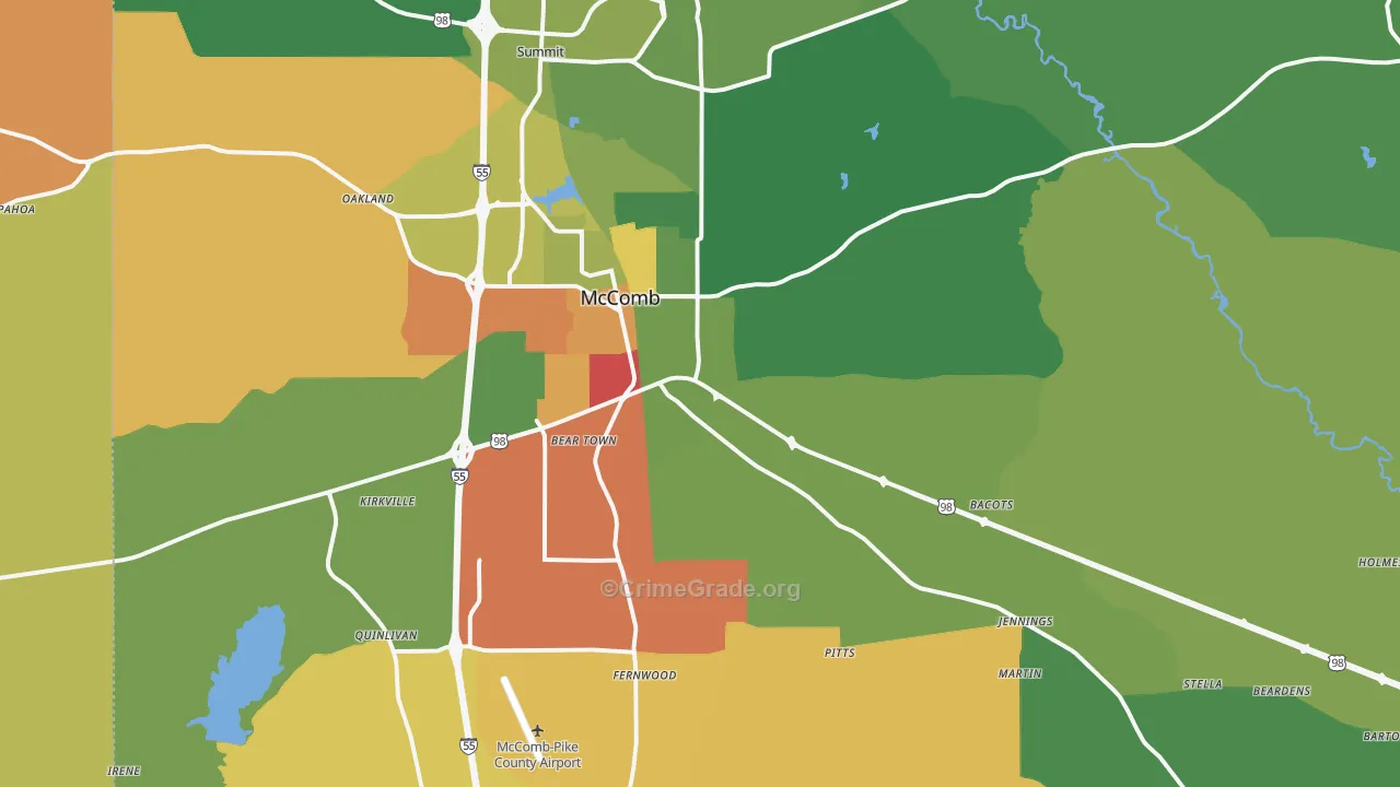 39648, MS Map of Drug-Related Crime Rates