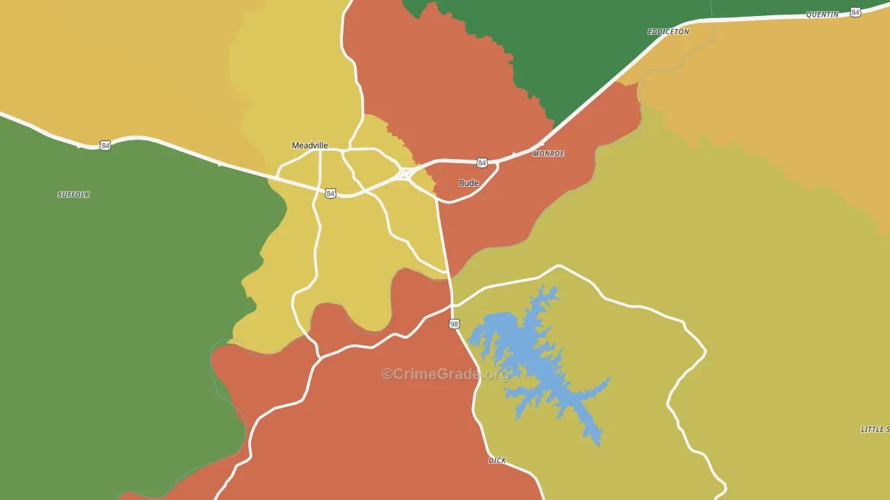 39653, MS Map of Drug-Related Crime Rates