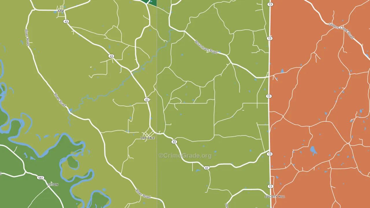 39656, MS Map of Drug-Related Crime Rates