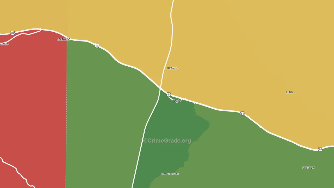 39661, MS Map of Drug-Related Crime Rates
