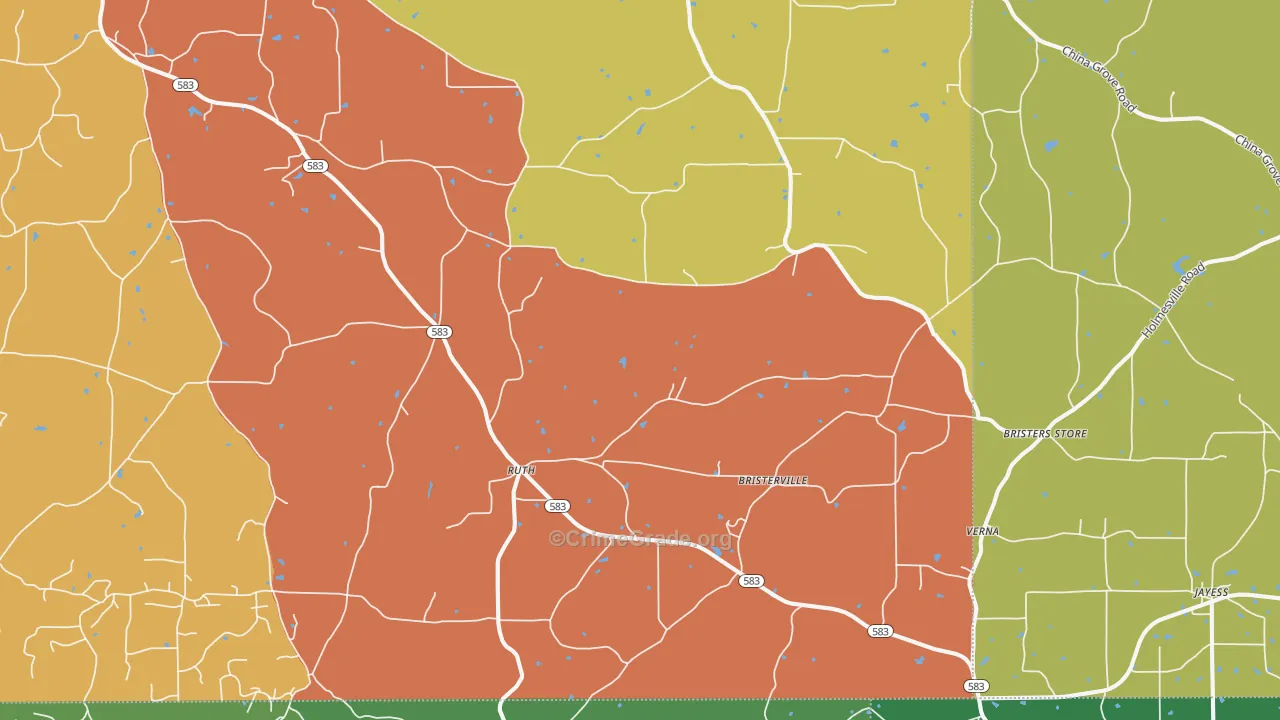 39662, MS Map of Drug-Related Crime Rates