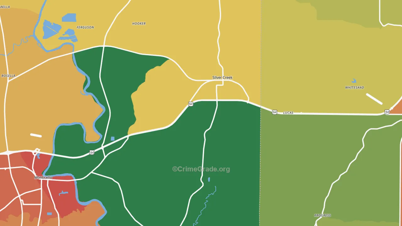 39663, MS Map of Drug-Related Crime Rates