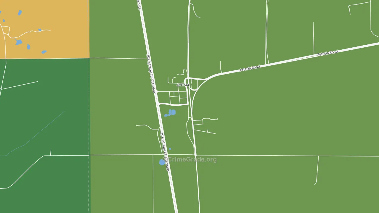 39736, MS Map of Drug-Related Crime Rates