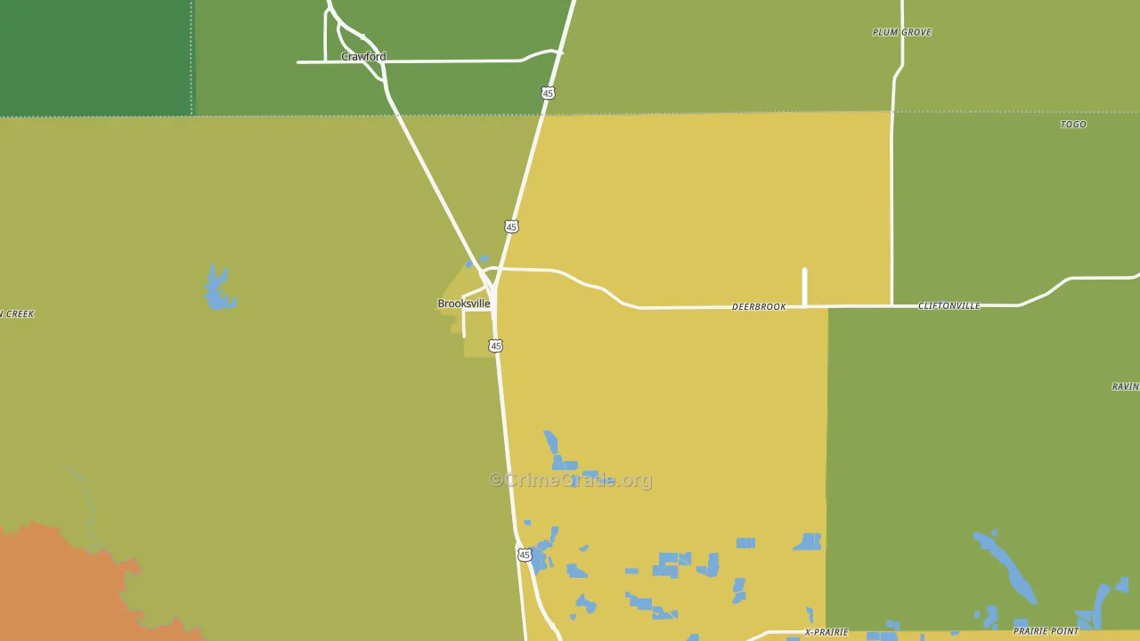 39739, MS Map of Drug-Related Crime Rates
