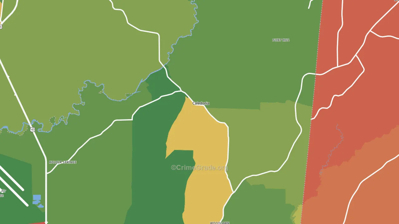 39740, MS Map of Drug-Related Crime Rates