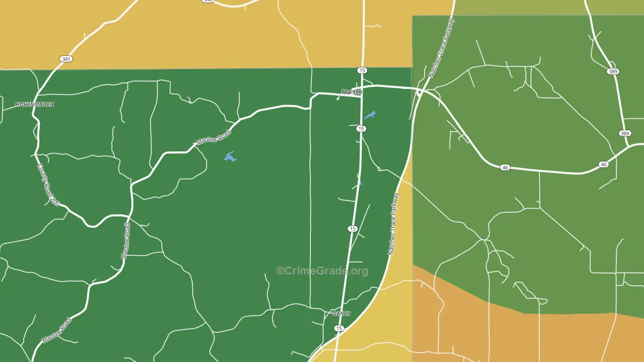39751, MS Map of Drug-Related Crime Rates