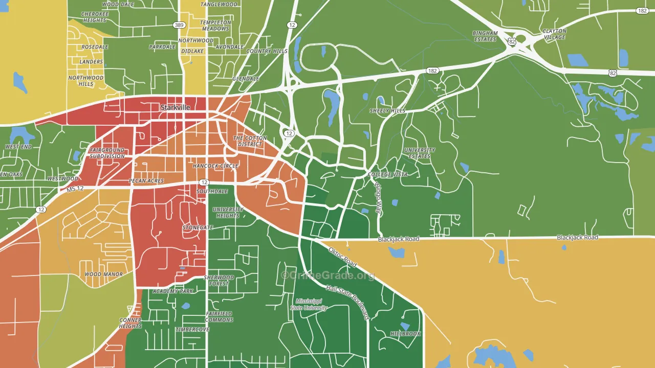 39762, MS Map of Drug-Related Crime Rates