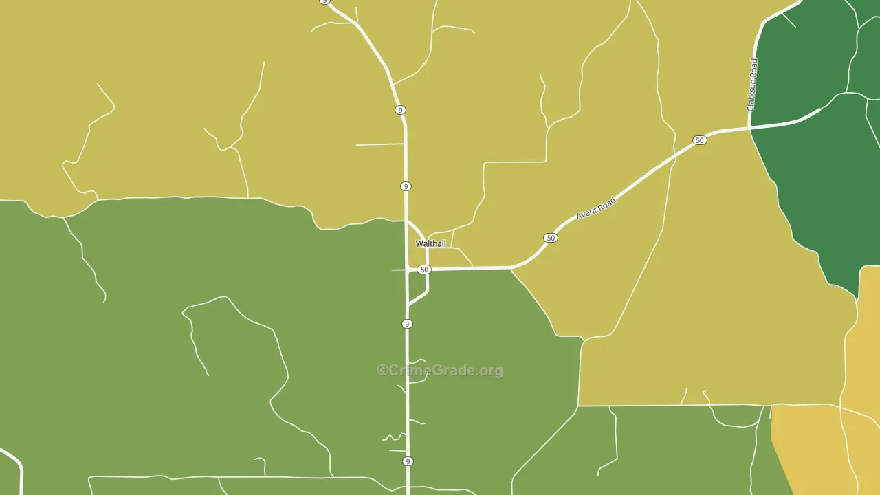 39771, MS Map of Drug-Related Crime Rates
