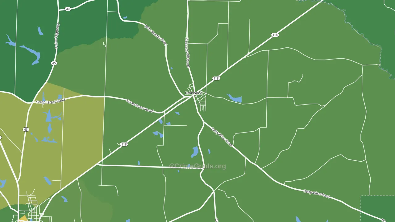 39826, GA Map of Drug-Related Crime Rates