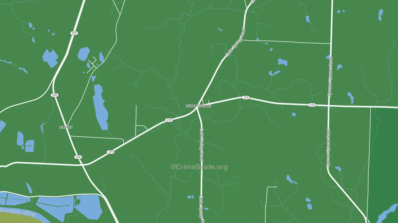 39832, GA Map of Drug-Related Crime Rates