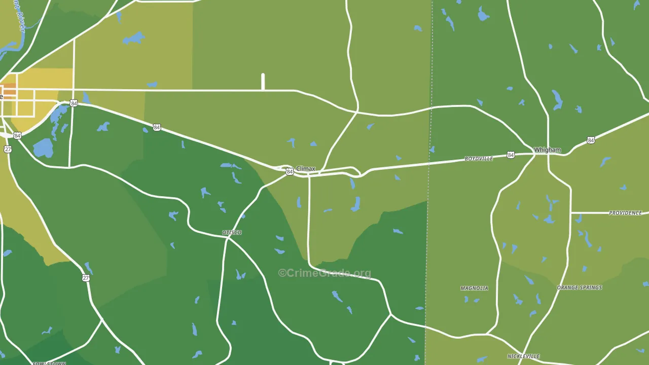 39834, GA Map of Drug-Related Crime Rates
