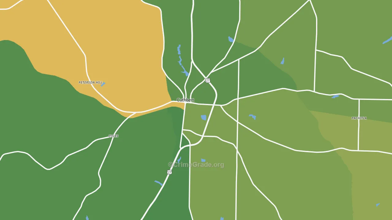 39840, GA Map of Drug-Related Crime Rates