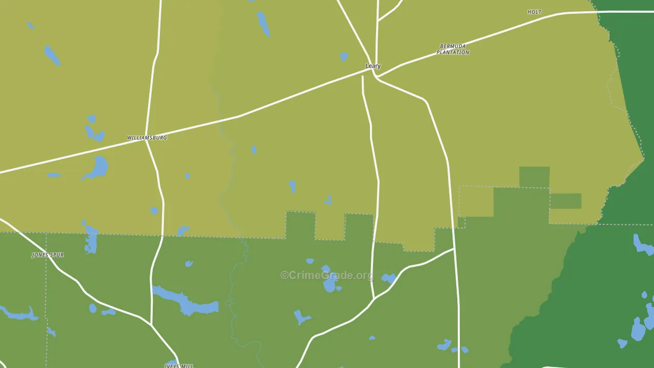 39862, GA Map of Drug-Related Crime Rates