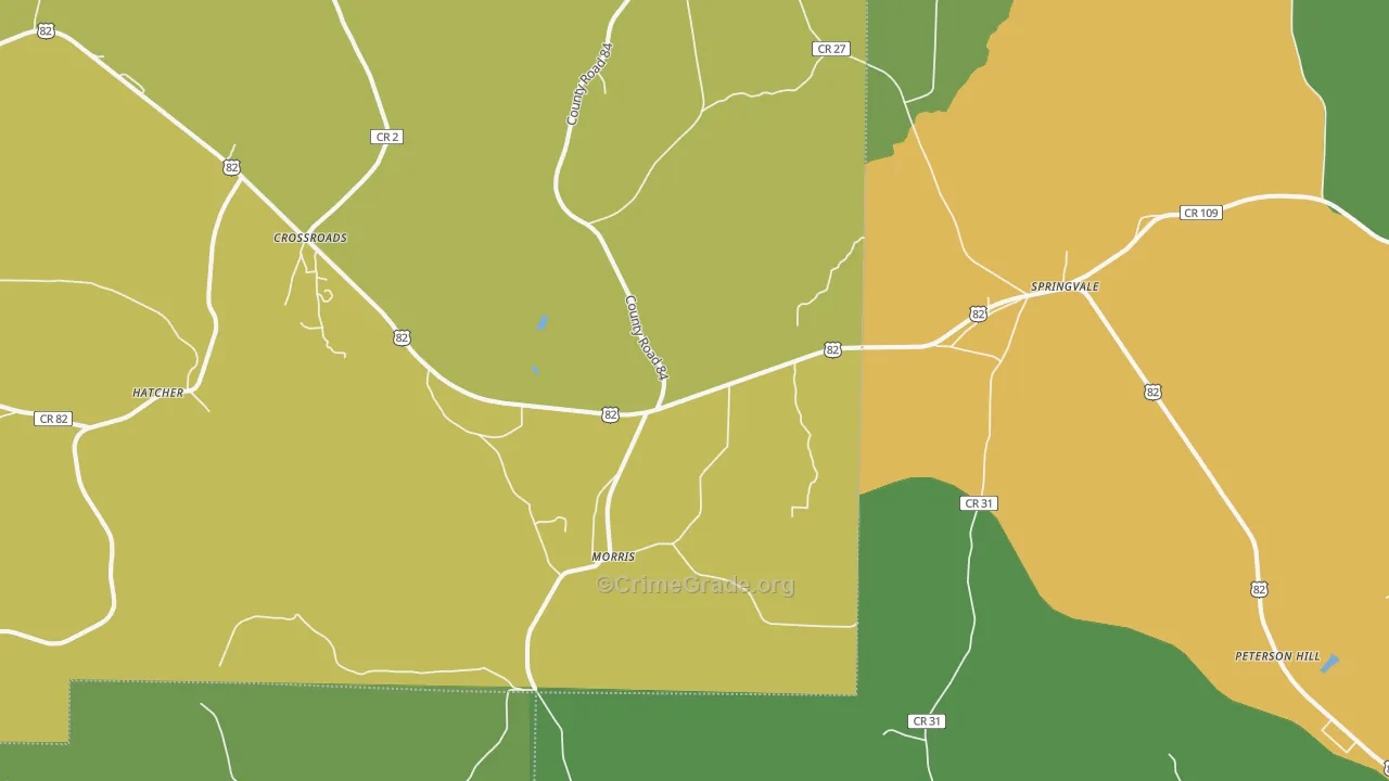 39867, GA Map of Drug-Related Crime Rates