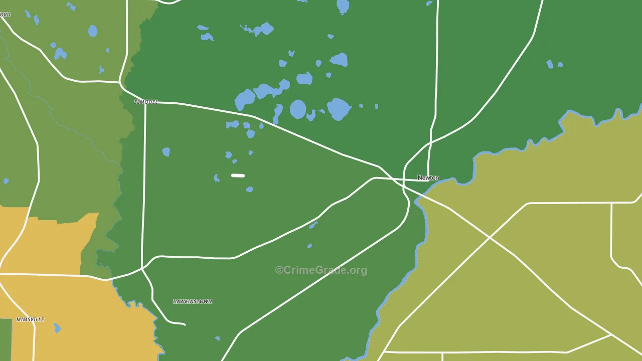 39870, GA Map of Drug-Related Crime Rates