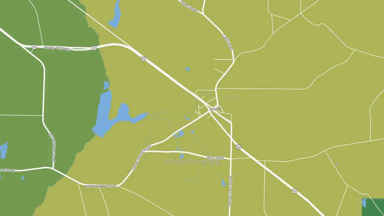 39885, GA Map of Drug-Related Crime Rates