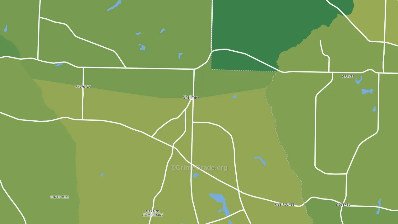 39886, GA Map of Drug-Related Crime Rates