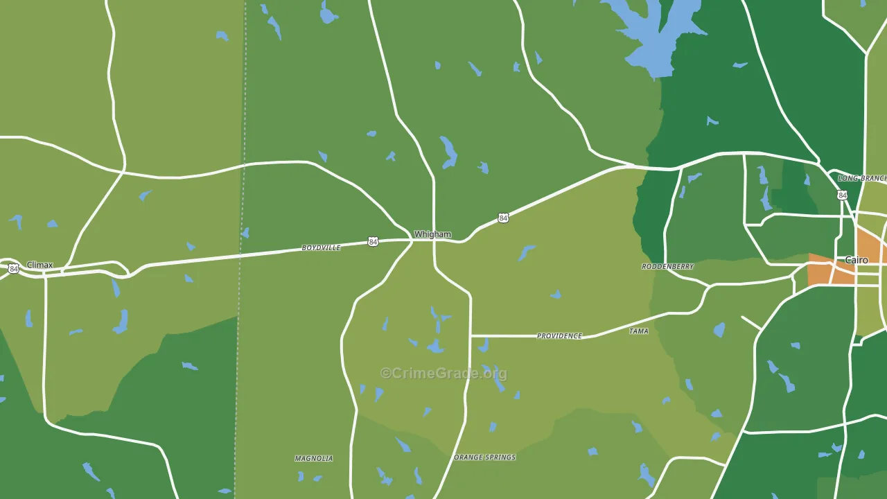 39897, GA Map of Drug-Related Crime Rates