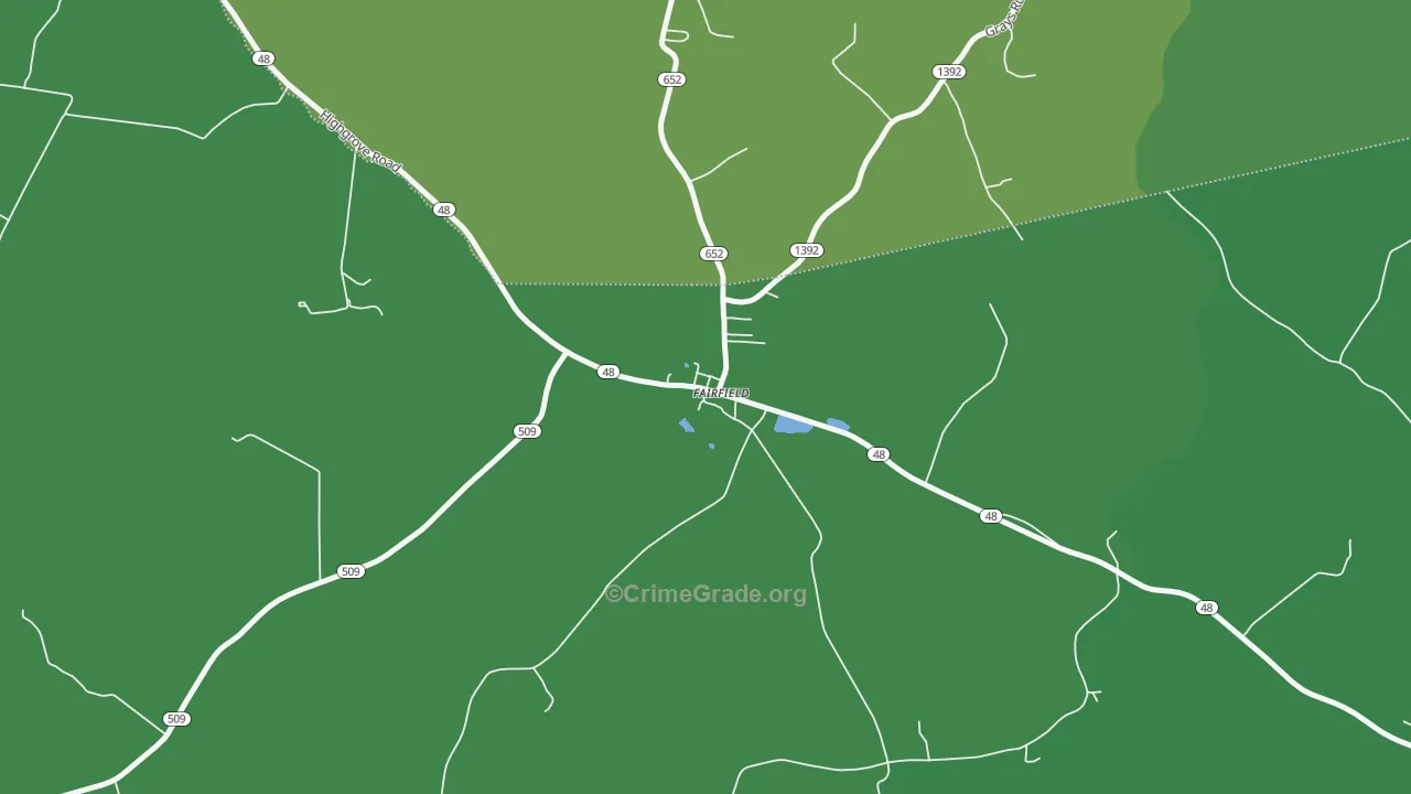 40020, KY Map of Drug-Related Crime Rates