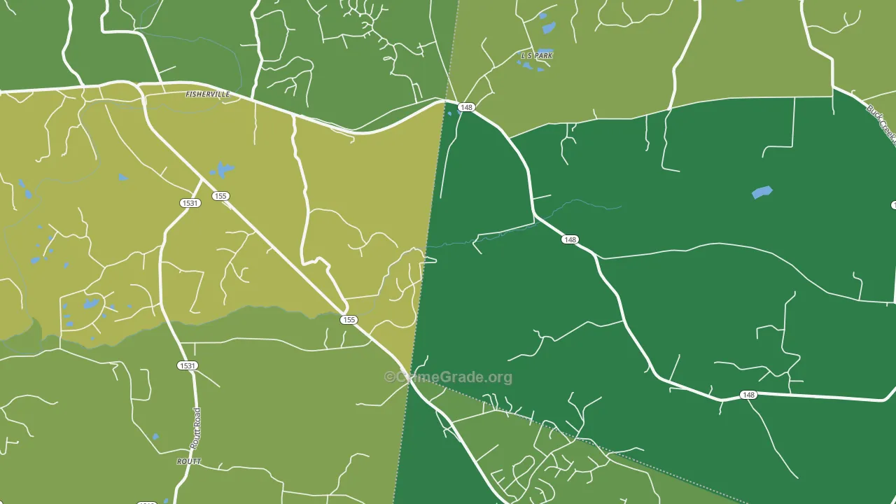 40023, KY Map of Drug-Related Crime Rates