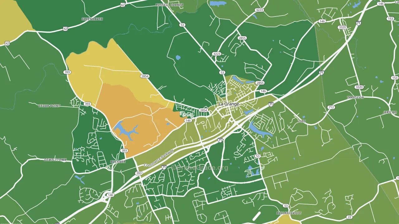 40031, KY Map of Drug-Related Crime Rates