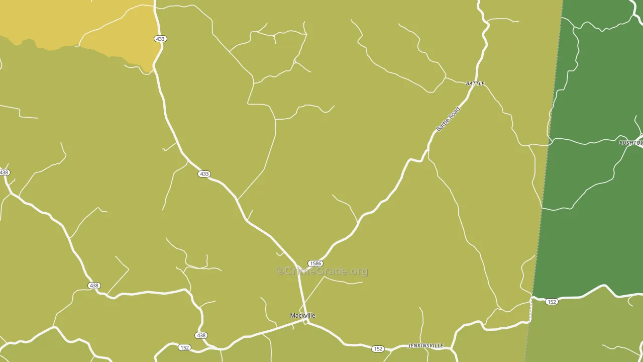 40040, KY Map of Drug-Related Crime Rates
