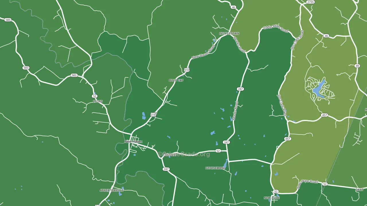 40051, KY Map of Drug-Related Crime Rates
