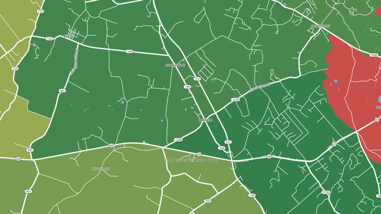 40117, KY Map of Drug-Related Crime Rates