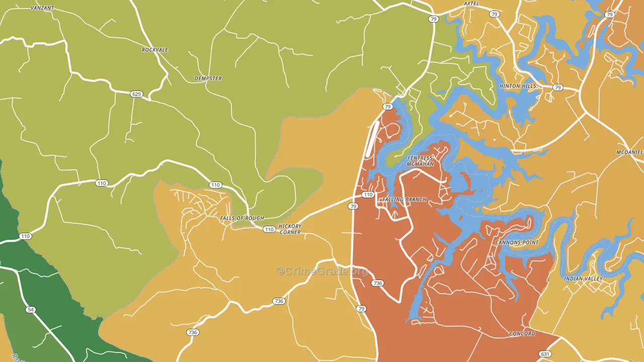 40119, KY Map of Drug-Related Crime Rates