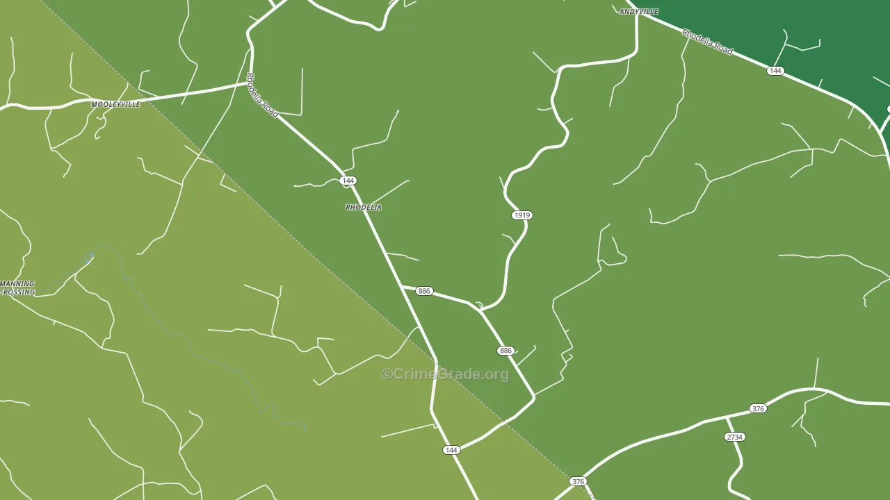 40161, KY Map of Drug-Related Crime Rates