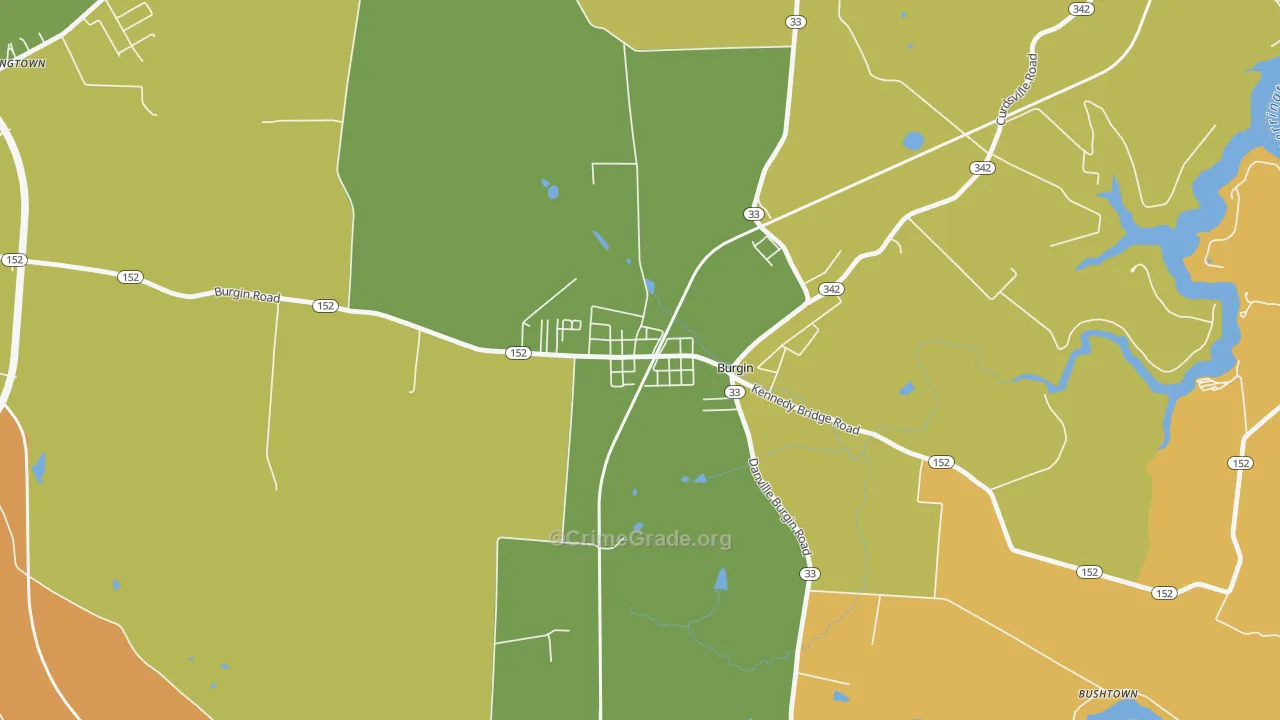 40310, KY Map of Drug-Related Crime Rates