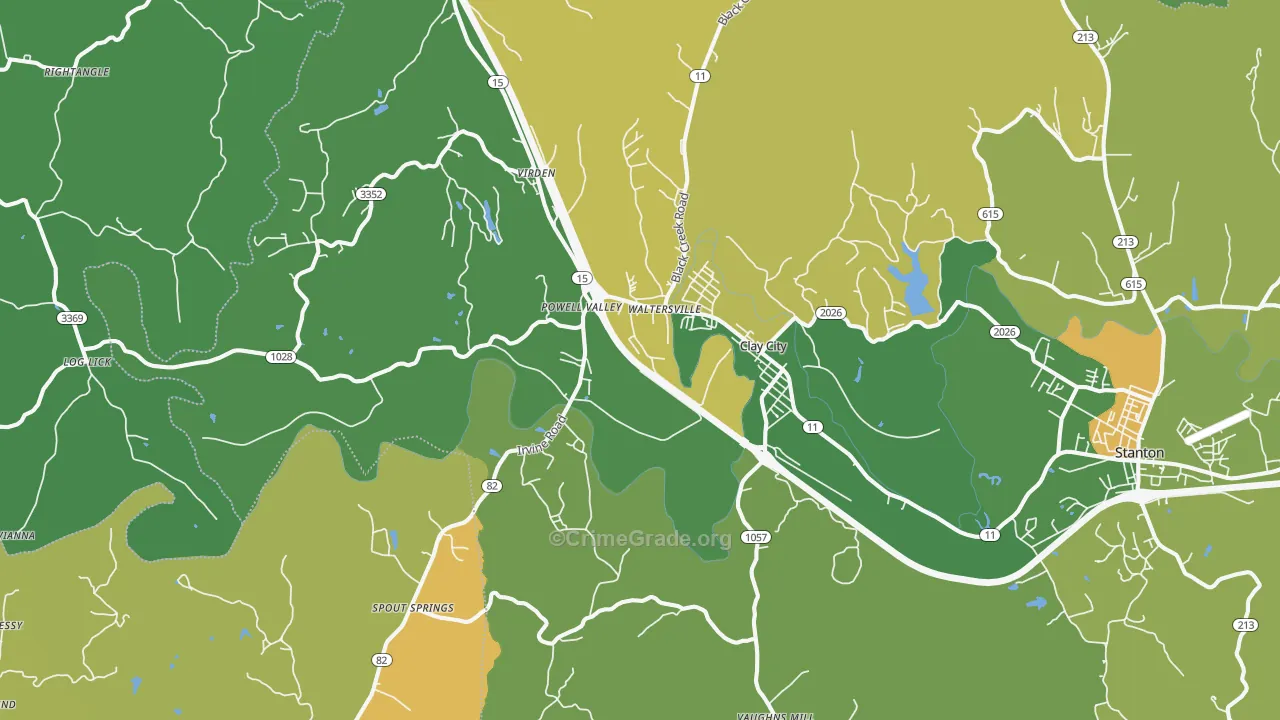 40312, KY Map of Drug-Related Crime Rates