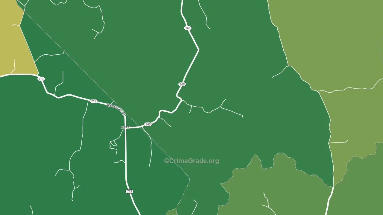 40334, KY Map of Drug-Related Crime Rates