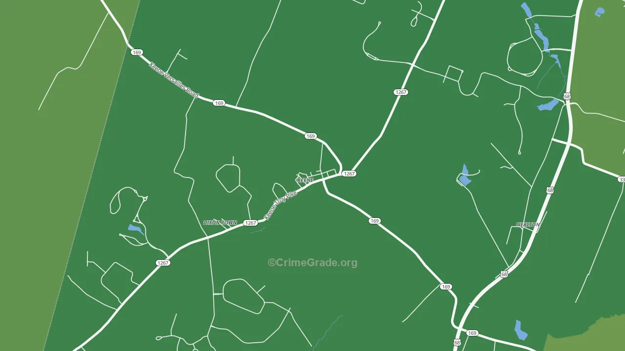 40339, KY Map of Drug-Related Crime Rates
