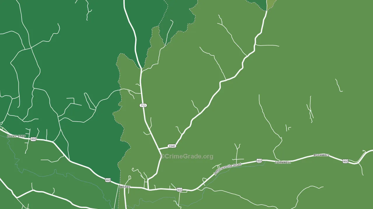 40346, KY Map of Drug-Related Crime Rates