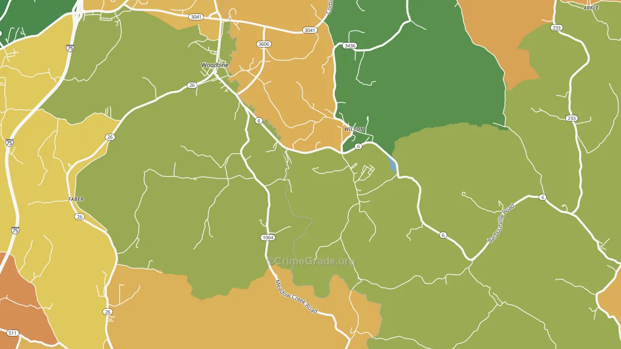 40771, KY Map of Drug-Related Crime Rates