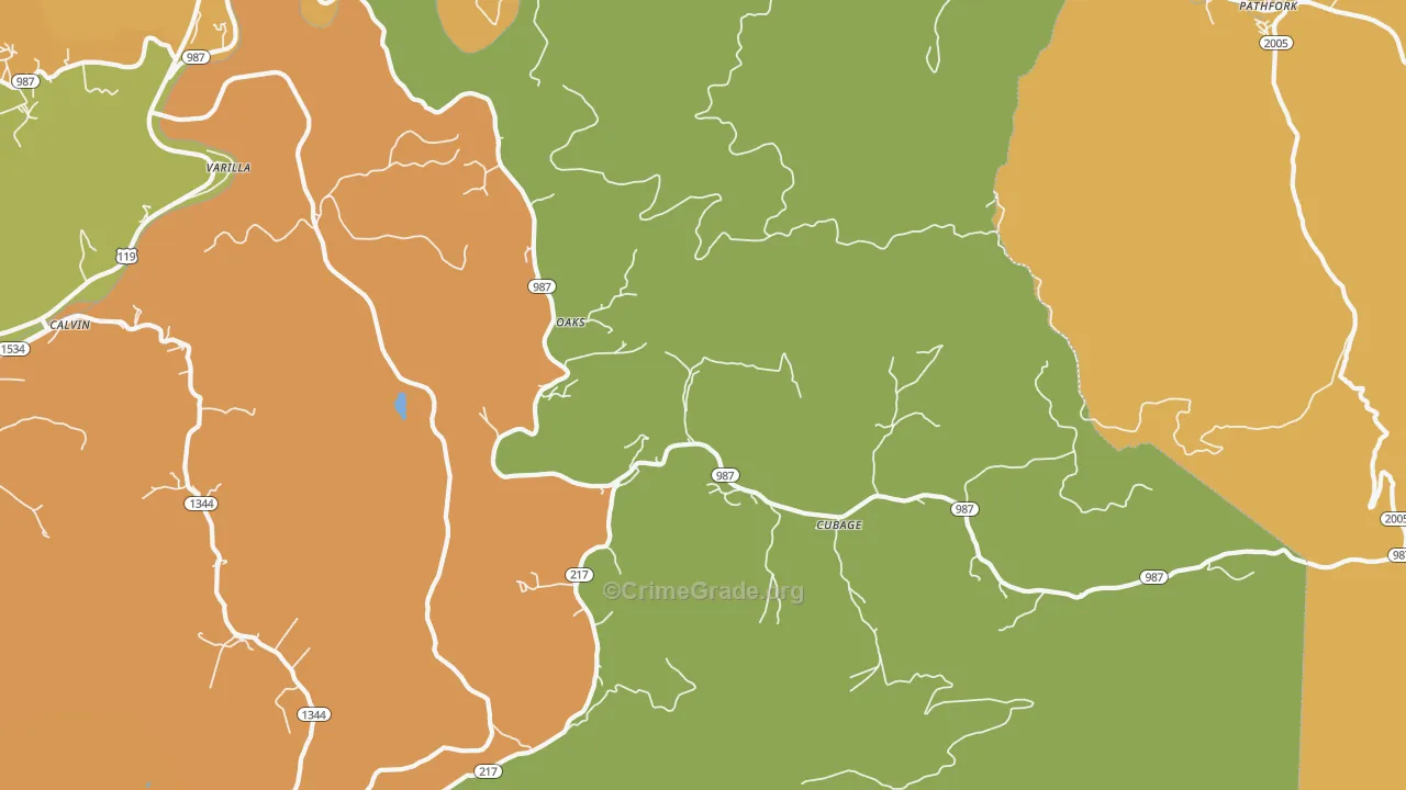 40856, KY Map of Drug-Related Crime Rates