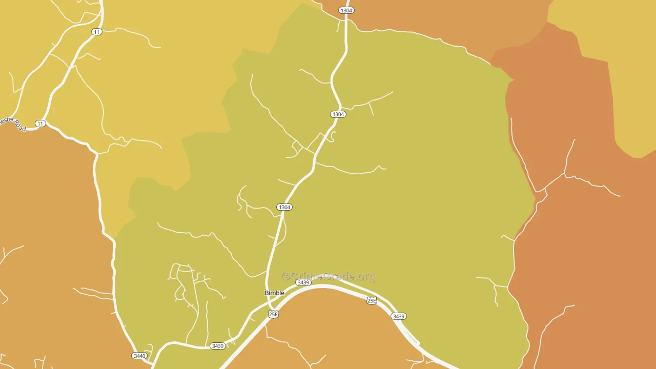 40915, KY Map of Drug-Related Crime Rates