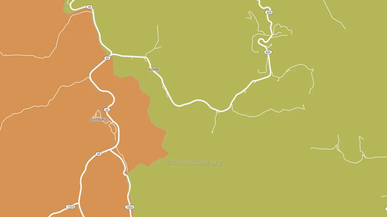 40979, KY Map of Drug-Related Crime Rates