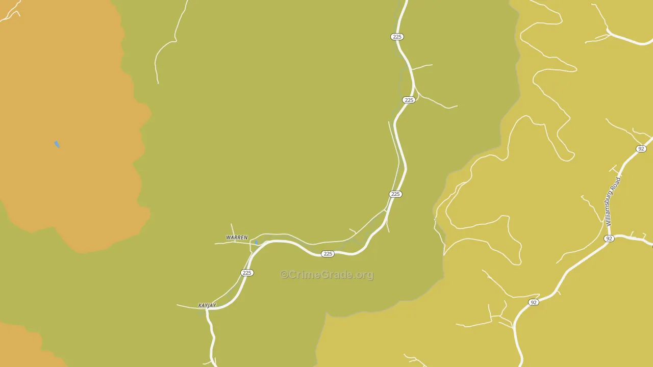 40995, KY Map of Drug-Related Crime Rates