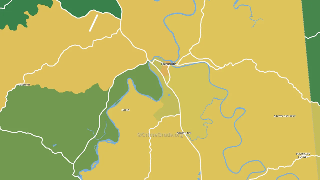 41040, KY Map of Drug-Related Crime Rates