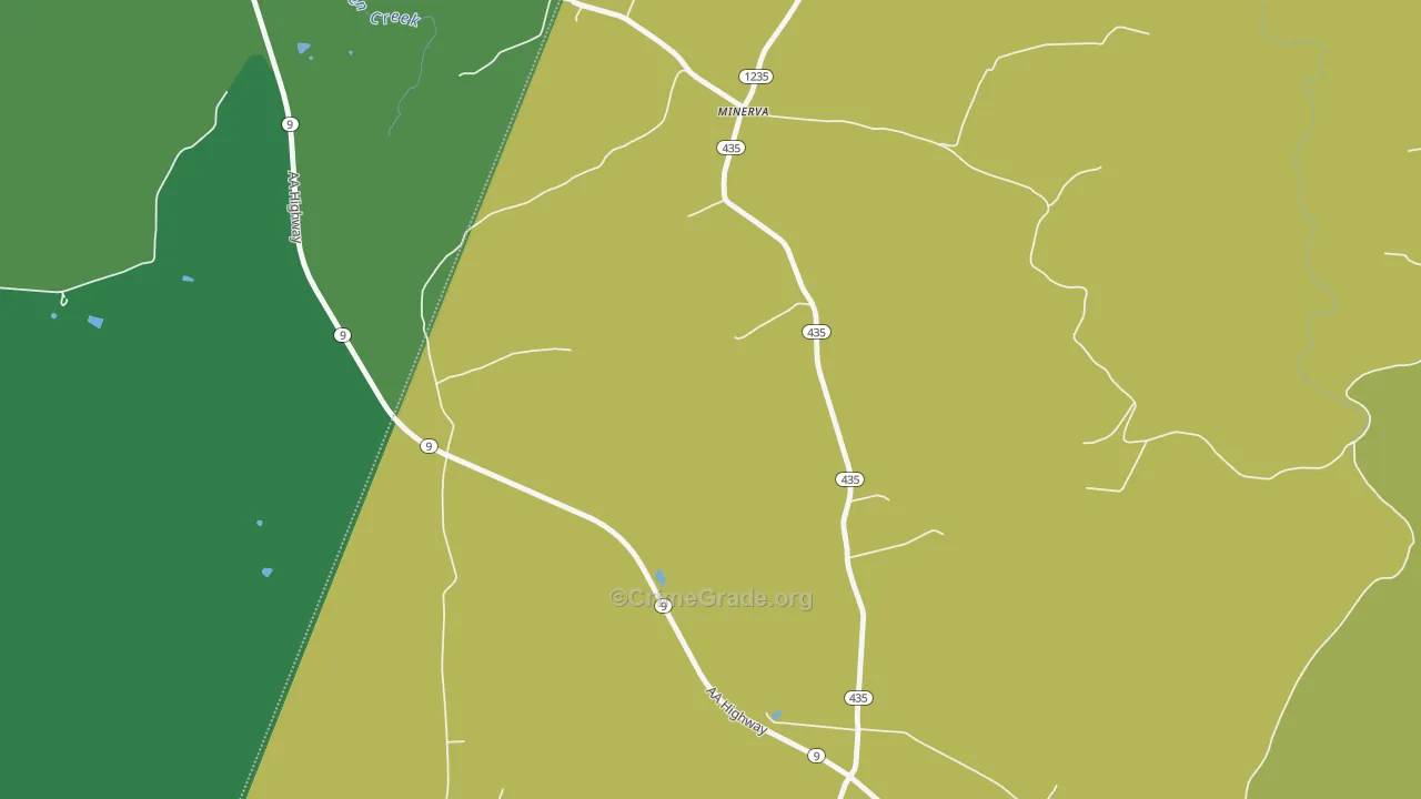 41062, KY Map of Drug-Related Crime Rates