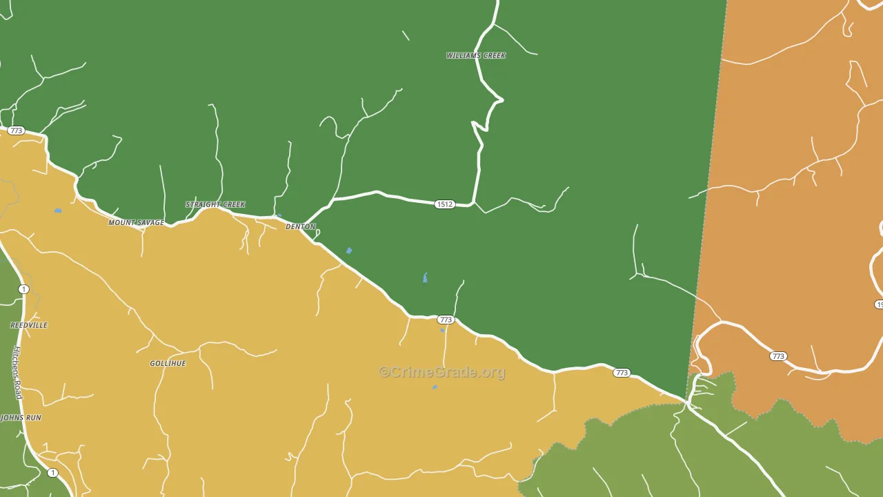 41132, KY Map of Drug-Related Crime Rates